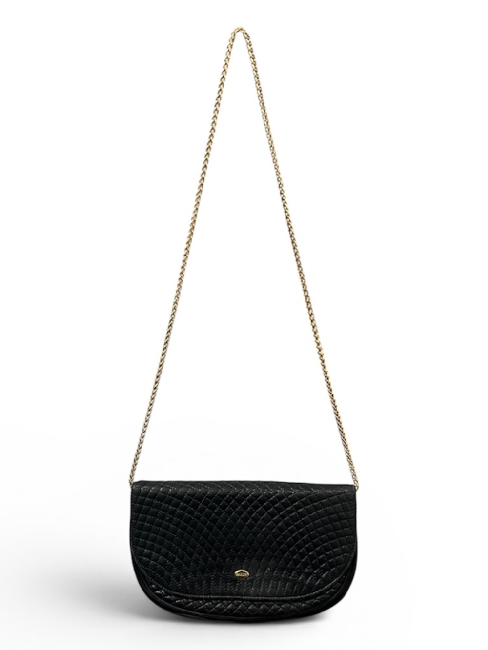Vintage Bally quilted leather clutch/shoulder bag